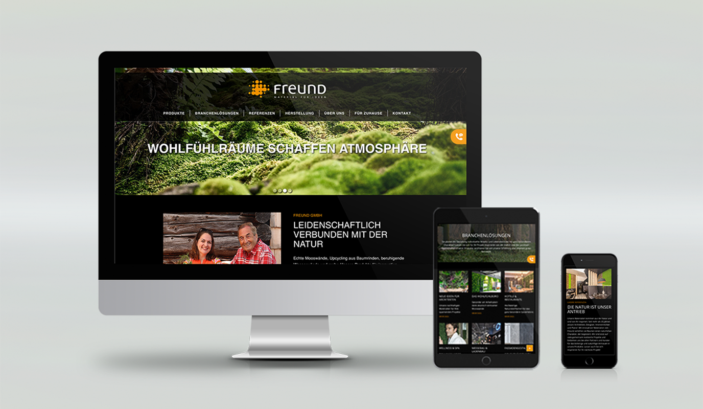 Website für Freund GmbH