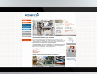 Website für Barthlomeyczik Heizung & Bäder GmbH