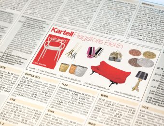 Anzeigenkampagne für Kartell Flagstore Berlin