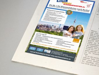 Anzeigengestaltung für Welcome Berlin Tours Anzeigen