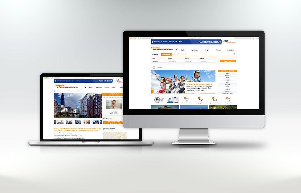 Website Relaunch und Design von Printprodukten für Welcome Berlin Tours