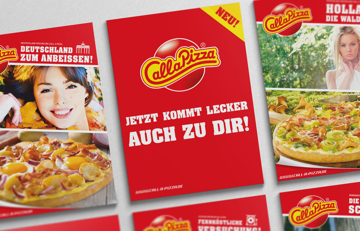 Flyer für Call a Pizza, PPAM Werbeagentur Berlin Lichterfelde