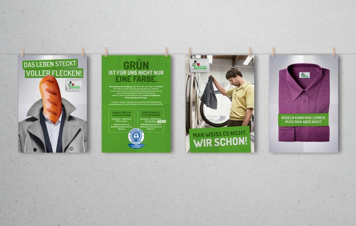 Pinguin Textilreinigung Posterserie